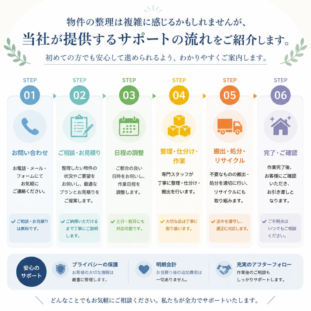 整理の流れをわかりやすく解説