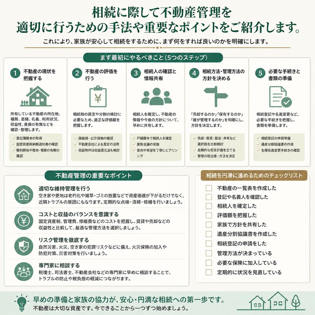 3. 相続時の不動産管理の方法