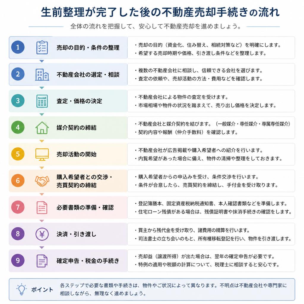 4. 生前整理と不動産売却の流れ