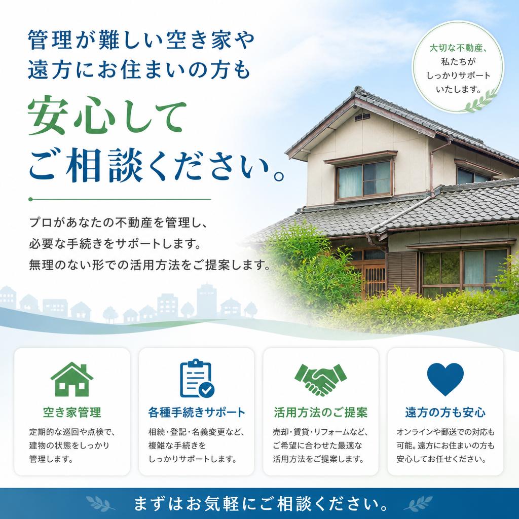 不動産管理の負担を軽減