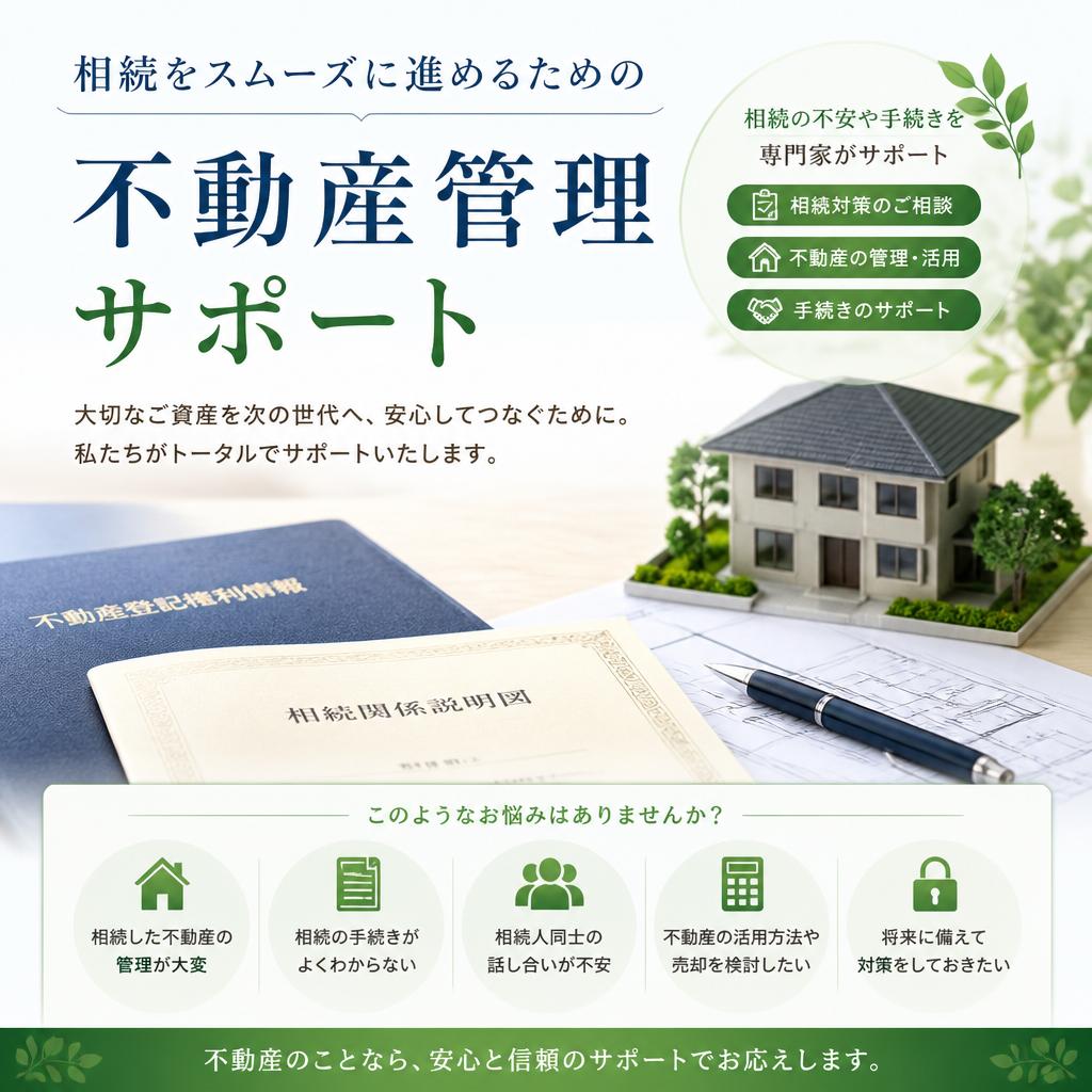 相続をスムーズに進めるための不動産管理サポート｜不動産のことなら合同会社池田商事まで