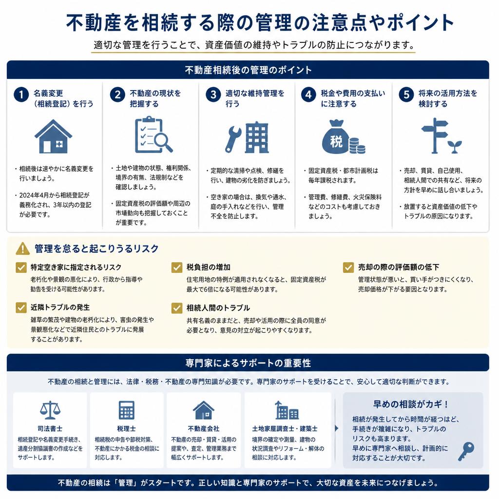 相続に伴う不動産管理のポイント
