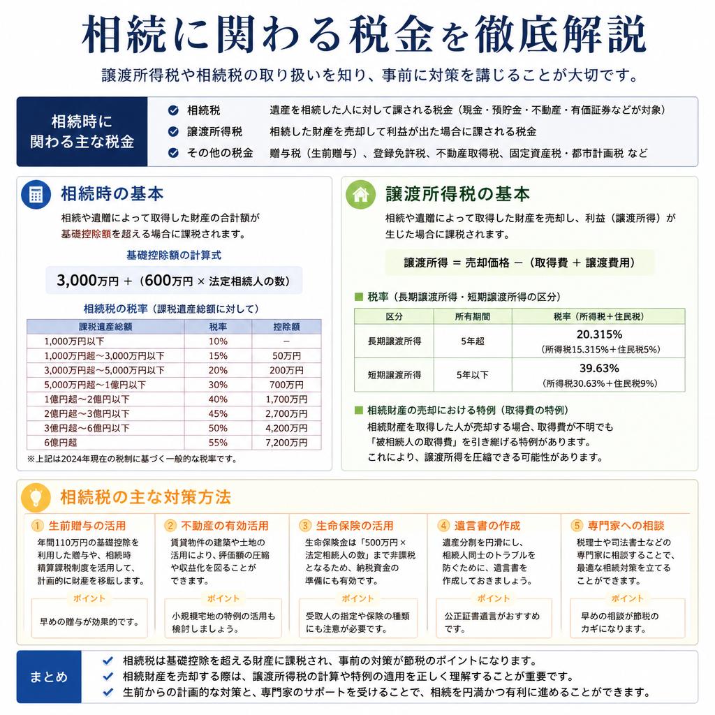 税金の取り扱いと相続益