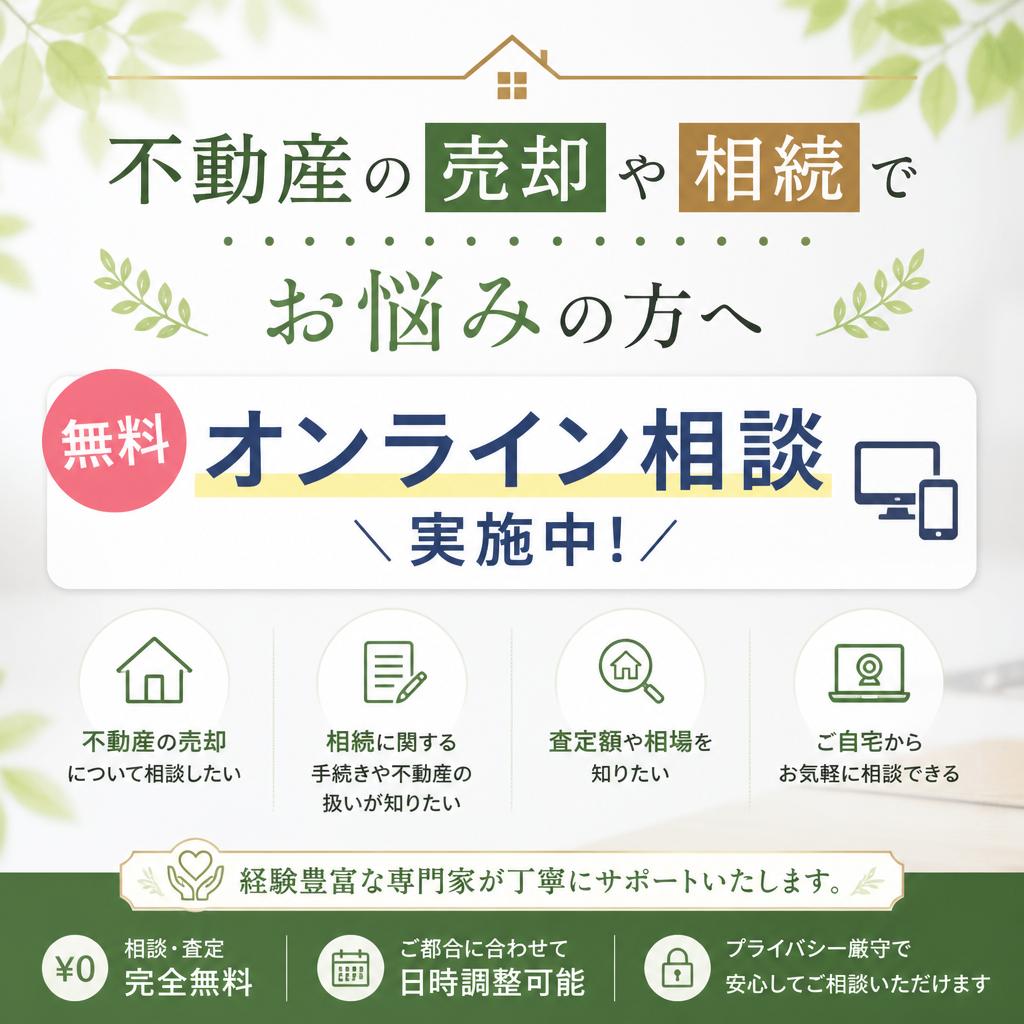 不動産の売却や相続でお悩みの方へ、無料オンライン相談実施中！｜不動産売却なら合同会社池田商事
