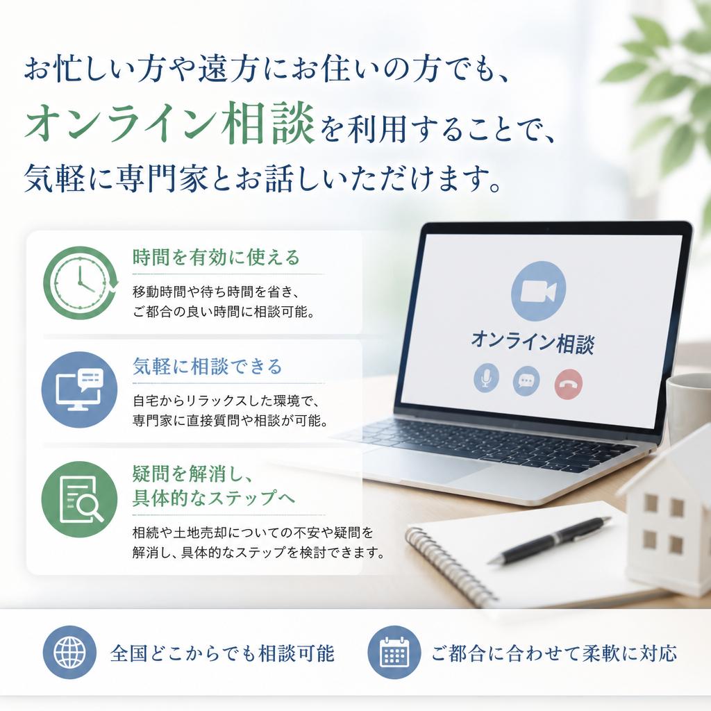 オンライン相談でスピーディーな対応