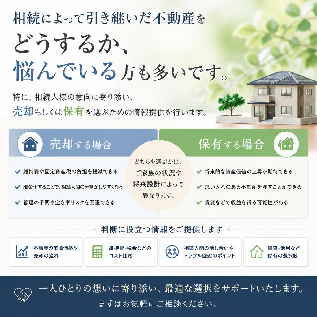 相続物件の売却支援