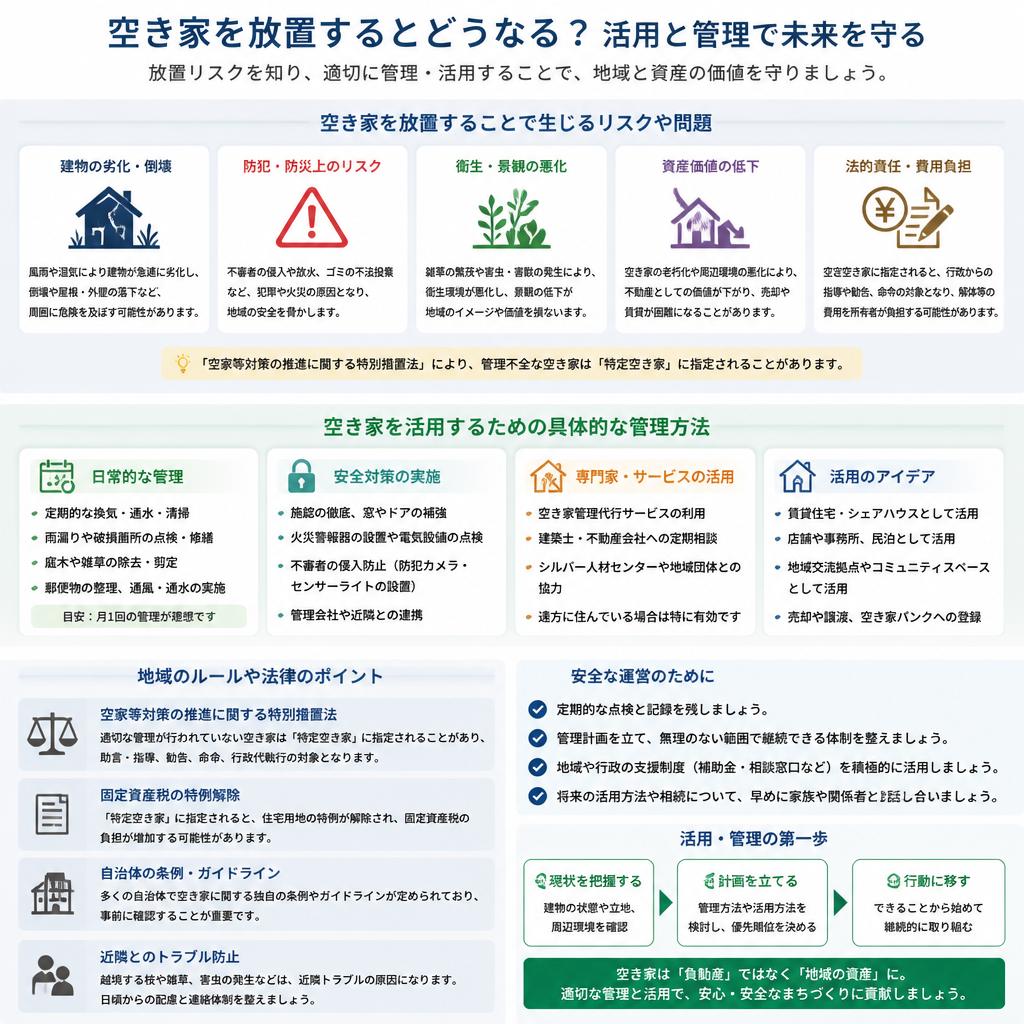 空き家のリスクと管理法