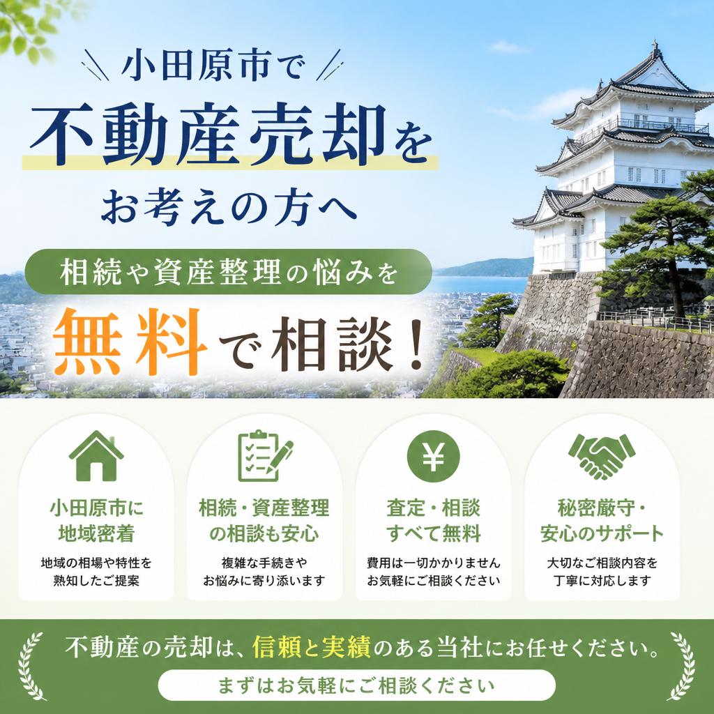 小田原市で不動産売却をお考えの方へ｜不動産売却のことなら合同会社池田商事